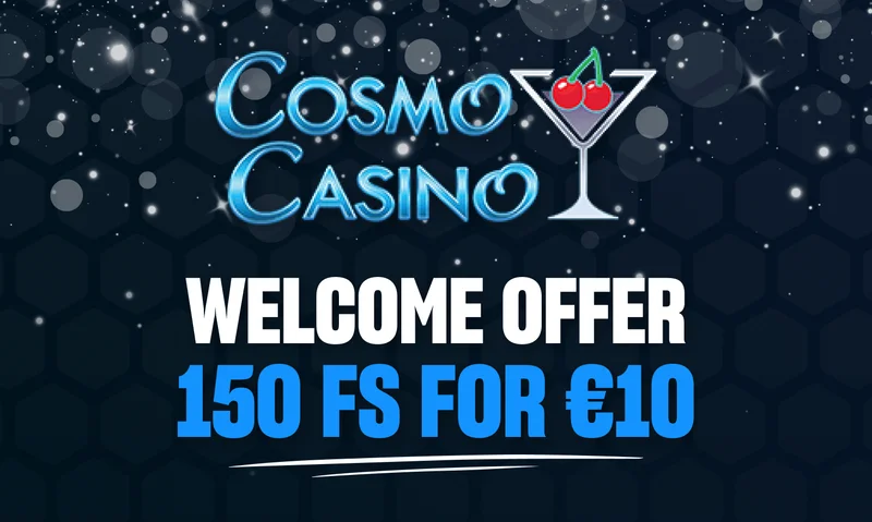 Cosmo Casino mobile casino interface showing games and bonuses